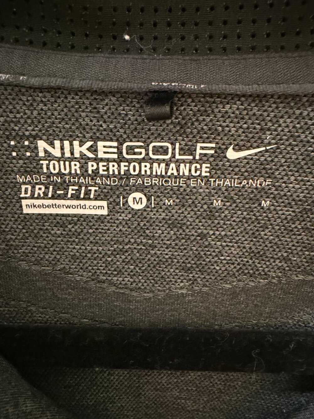 Lot OF 3 Nike Men's Golf Dri-Fit Polo Shirts Size M Black Blue Gray Activewear - Picture 3 of 9
